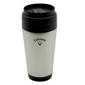 Callaway Golf Stainless Steel 16oz Tumbler Travel Coffee Mug w/ Lid – Great Cond